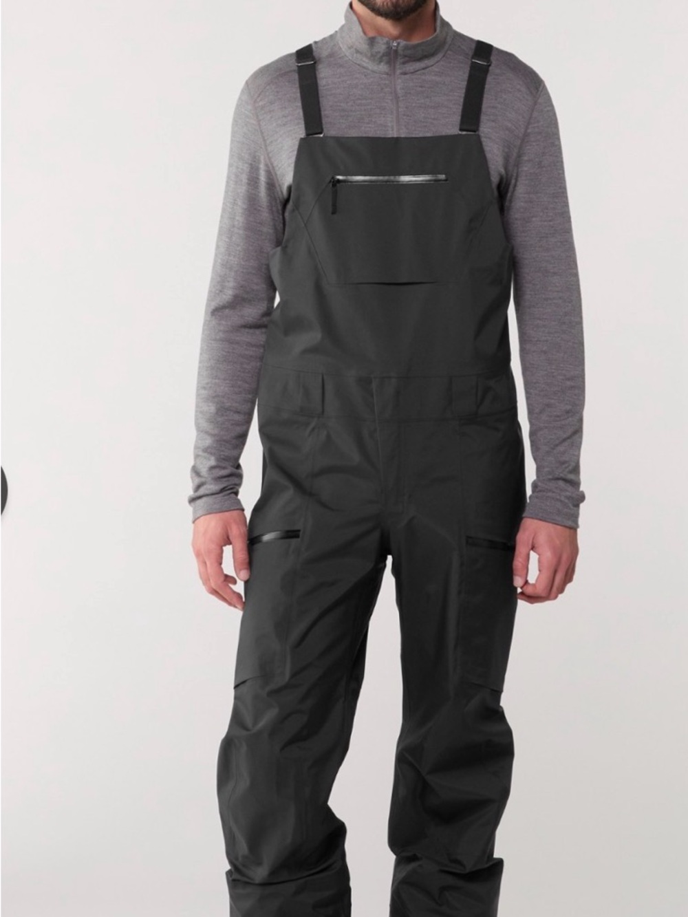 NWT Arc'teryx Sabre Bib Pants - Men's Black Gore-Tex Performance - Picture 2 of 4